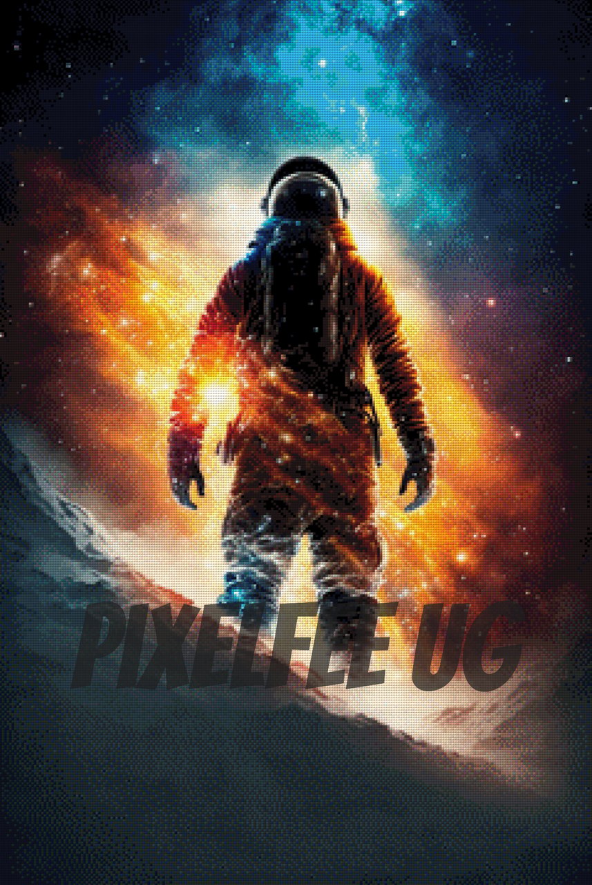 Pixelfee Diamond Painting Astro Mountaineering von Bátor Gábor
