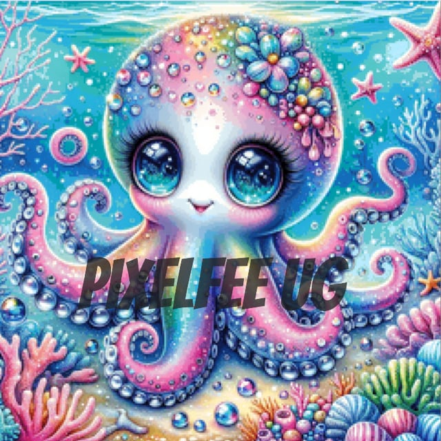 Pixelfee Diamond Painting Cute Octopus von Tante Tati