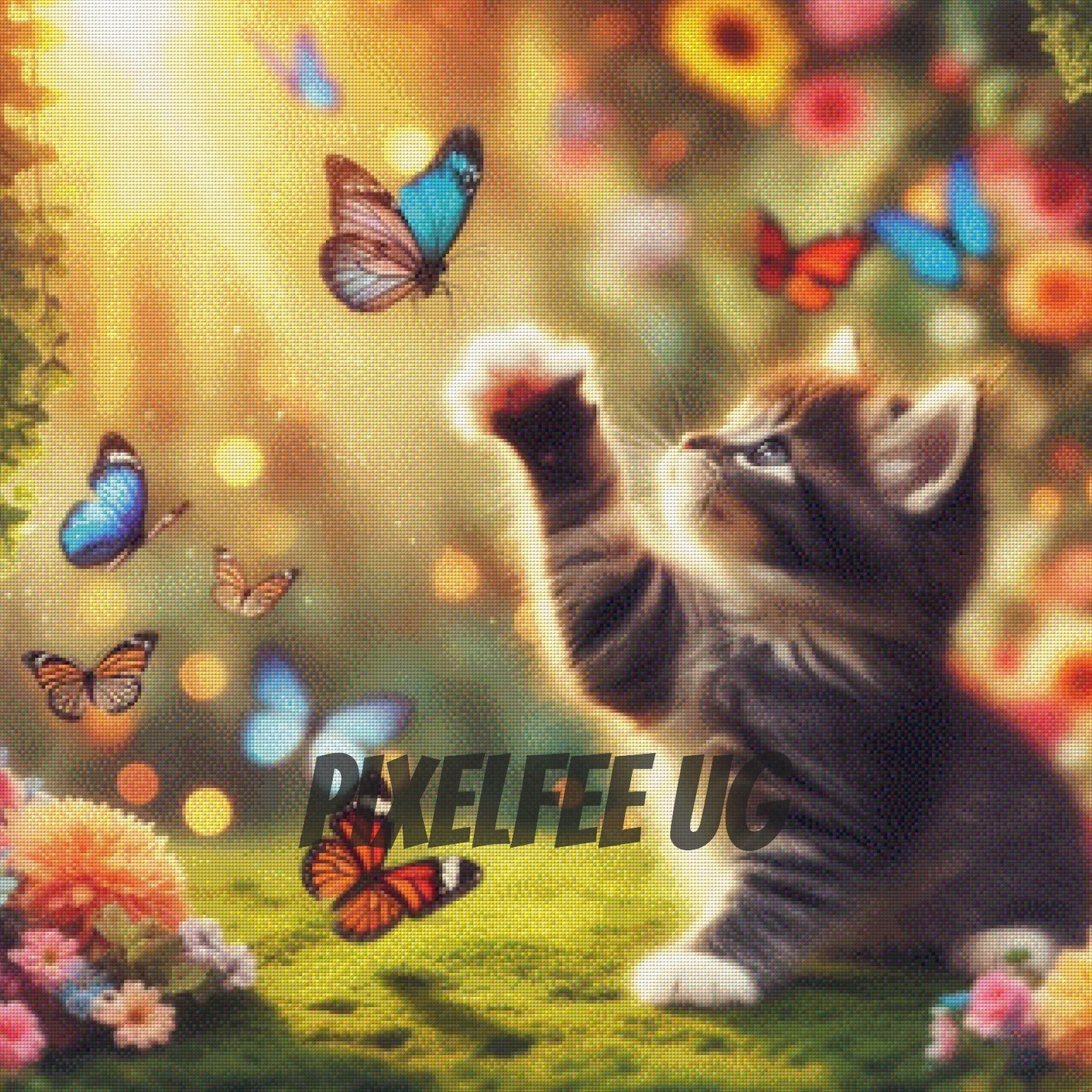 Pixelfee Diamond Painting Catching Butterflies #1 von Pears