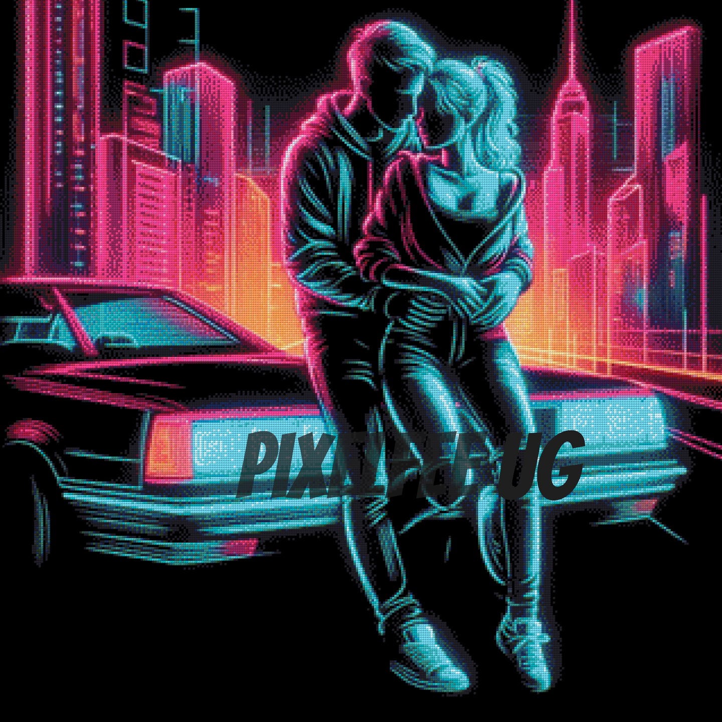 Pixelfee Diamond Painting love the 80s von Pears
