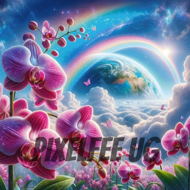 Pixelfee Diamond Painting In Heaven von Sandrietta_ai