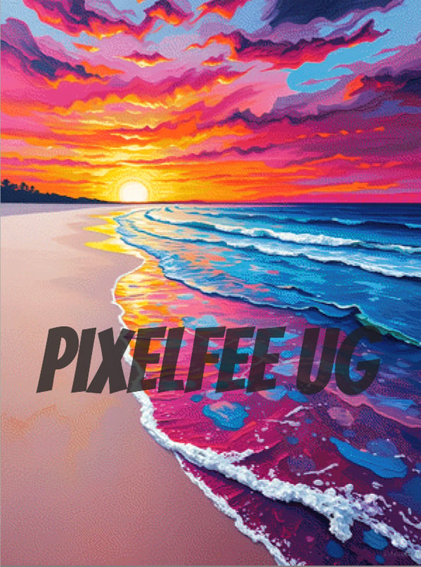 Pixelfee Diamond Painting Iridescent Sunset #3 von Pears