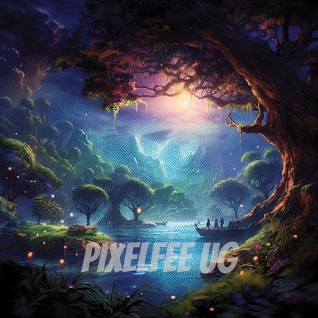 Pixelfee Diamond Painting Reise durchs Niemandsland von Sandrietta_ai