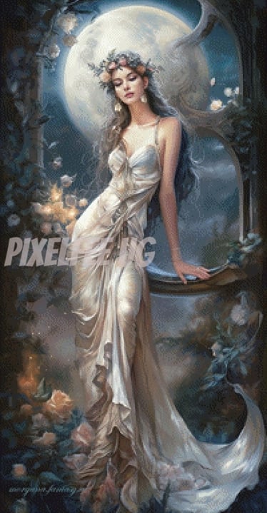 Pixelfee Diamond Painting Morgana#49 Moonshine Lady