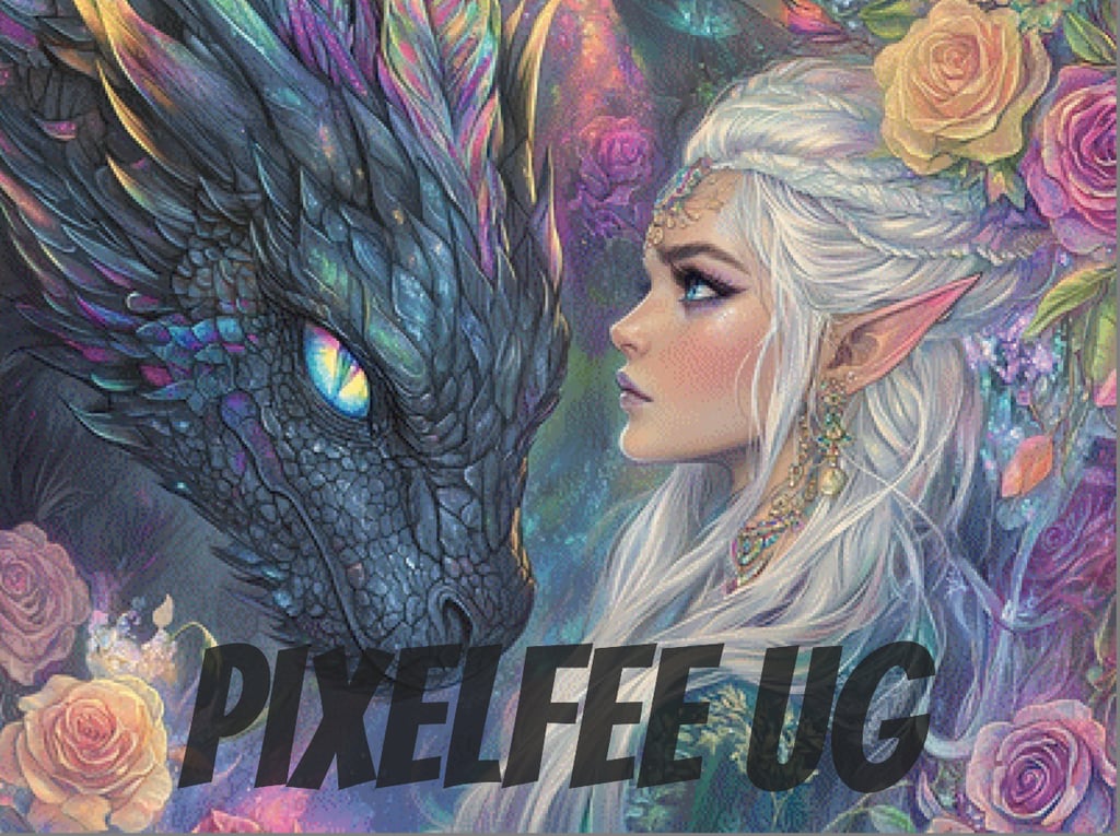 Pixelfee Diamond Painting Rainbow Eyes #4 von Sandrietta_ai