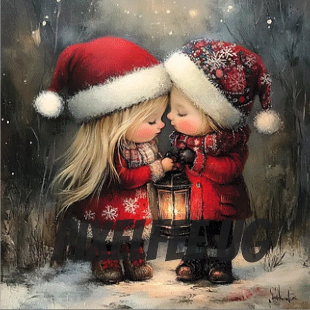Pixelfee Diamond Painting ChristmasSister von CaroFelicia