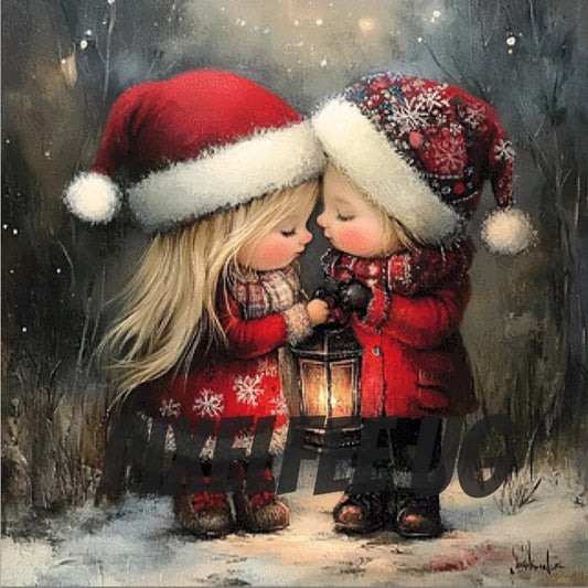 Pixelfee Diamond Painting ChristmasSister von CaroFelicia