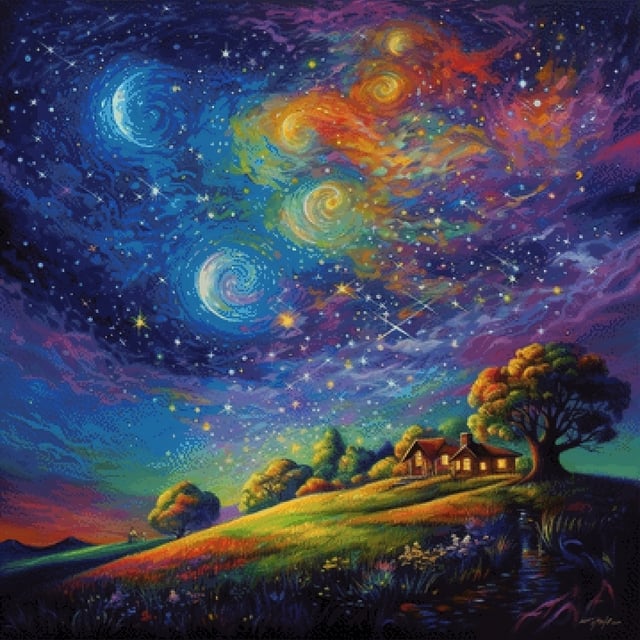 Pixelfee Diamond Painting Sky von Sandrietta_ai