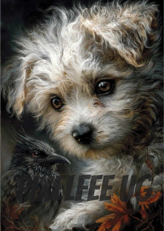Pixelfee Diamond Painting ungewöhnliche Freundschaft von Lexxa