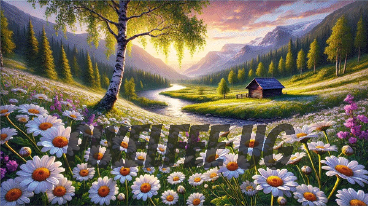 Pixelfee Diamond Painting Idyllisches Heim von Tante Tati