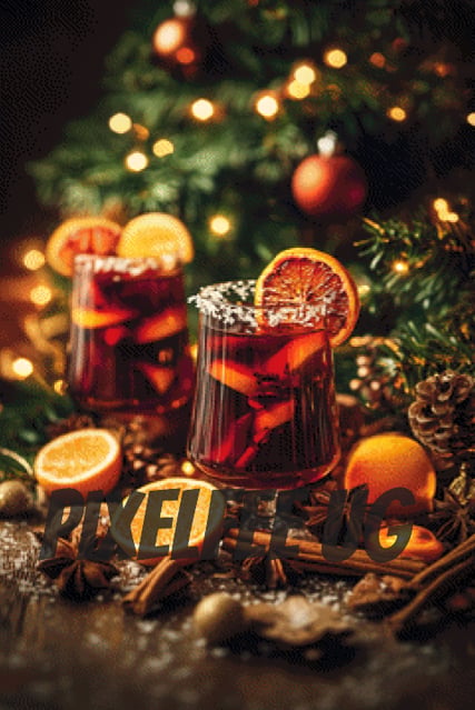 Pixelfee Diamond Painting Christmas Wine von Kreativköter