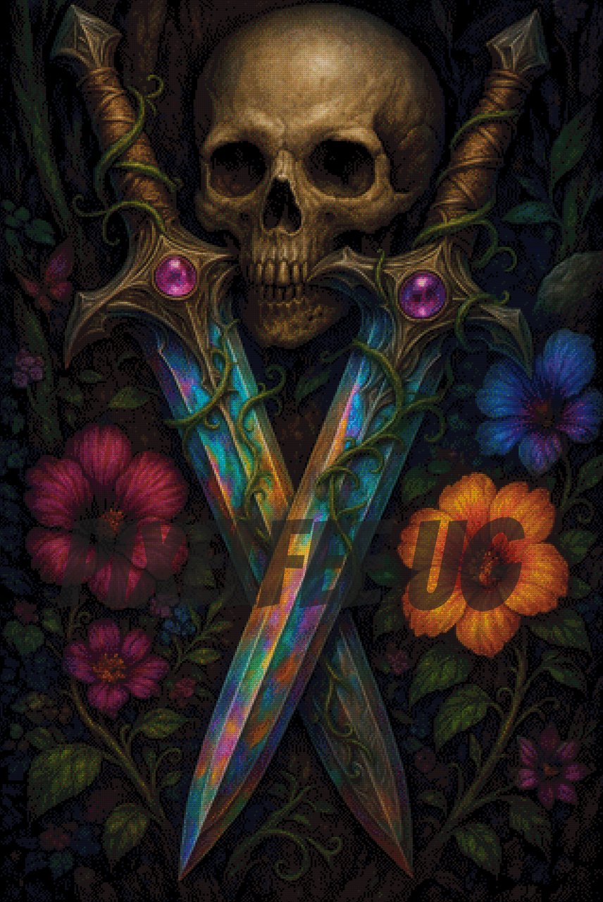 Pixelfee Diamond Painting LiveORdeath von ArtRosa