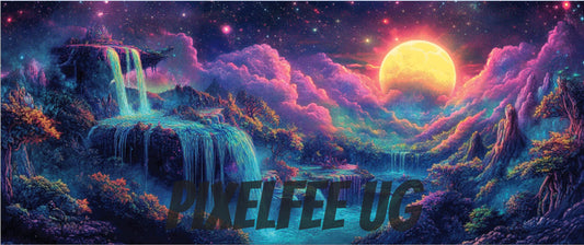 Pixelfee Diamond Painting Psychedelic Waterfall von Kreativköter