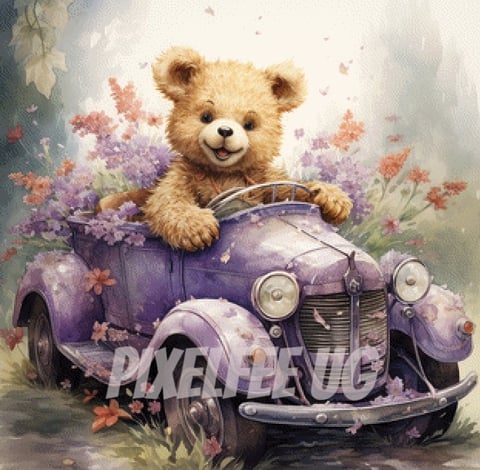 Pixelfee Diamond Painting Teddy von Sandrietta_ai