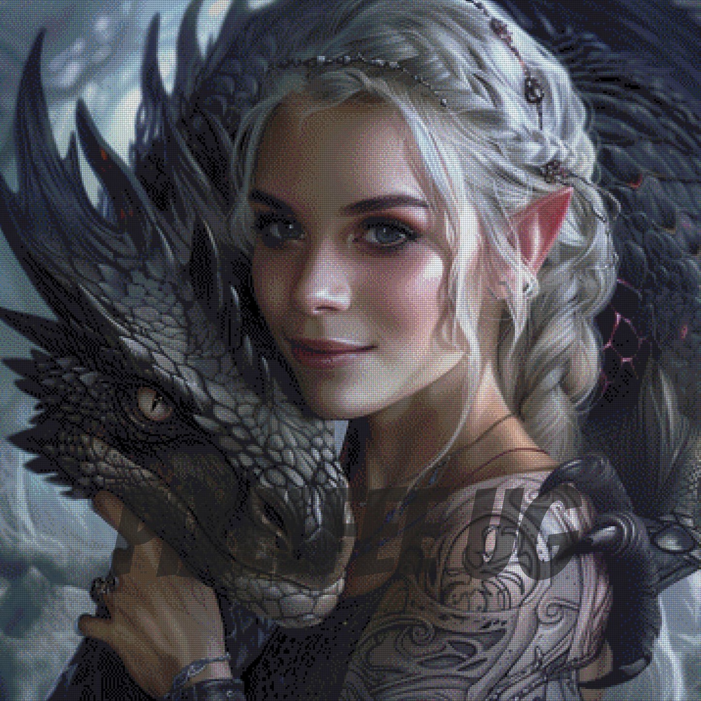 Pixelfee Diamond Painting Queen of Dragon von ArtRosa