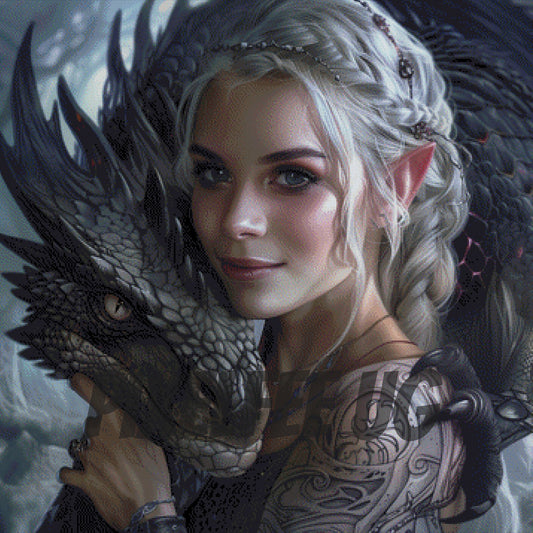 Pixelfee Diamond Painting Queen of Dragon von ArtRosa
