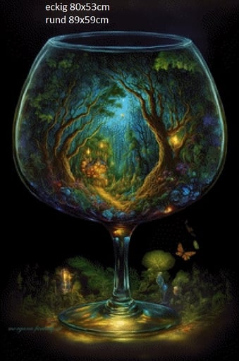 Pixelfee Diamond Painting Morgana #18 Weinglas von Morgana.fantasy.ai