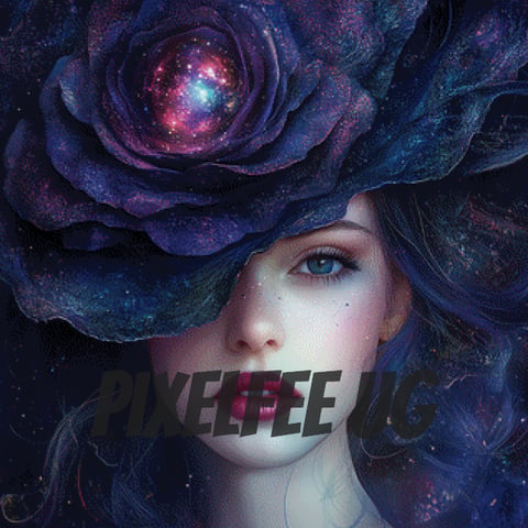 Pixelfee Diamond Painting Galactic Hat von Sandrietta_ai