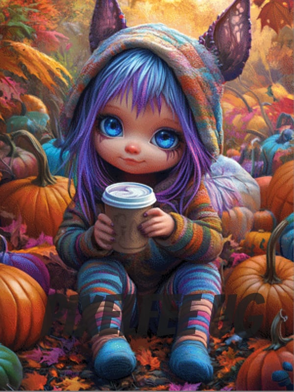 Pixelfee Diamond Painting its almost Halloween von Kreativköter