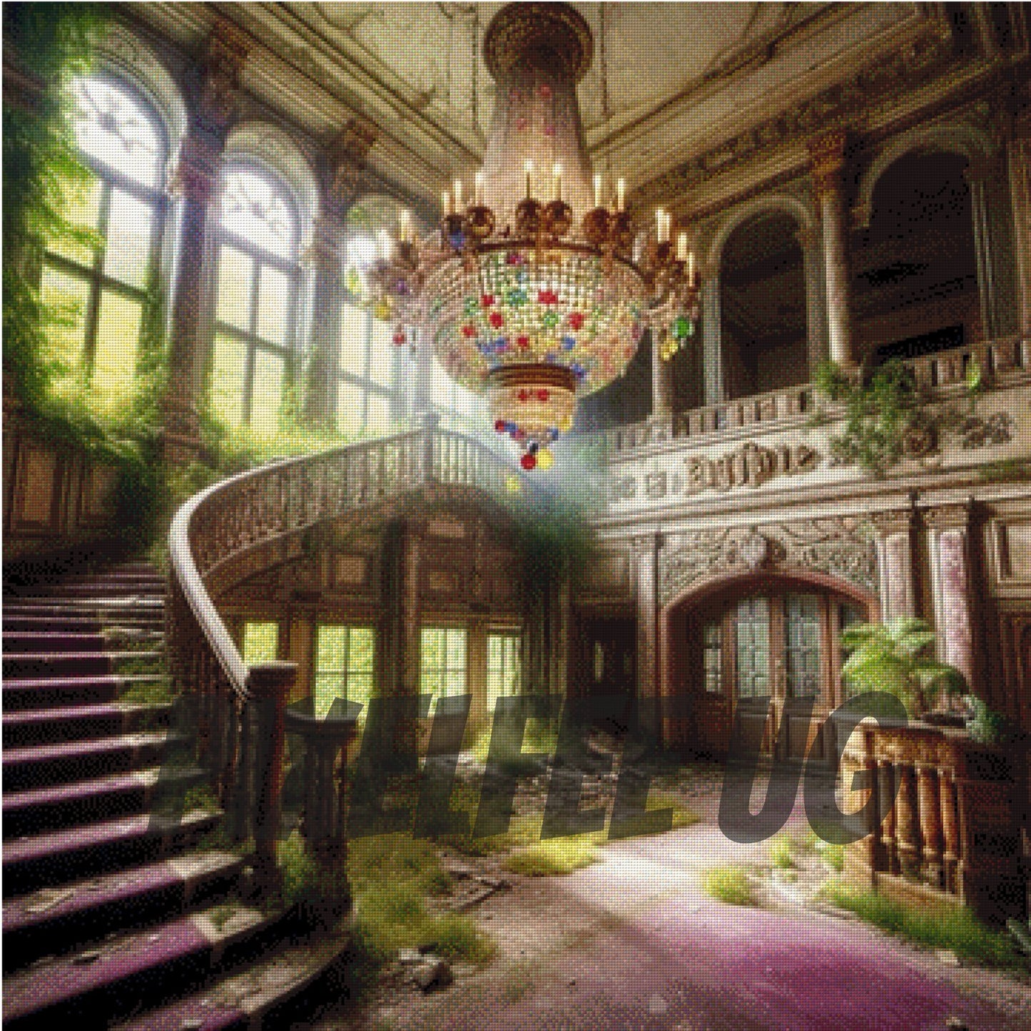 Pixelfee Diamond Painting lost place foyer von Raven
