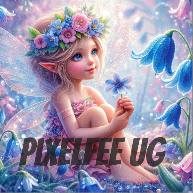 Pixelfee Diamond Painting Kleine Blumenfee von Sandrietta_ai