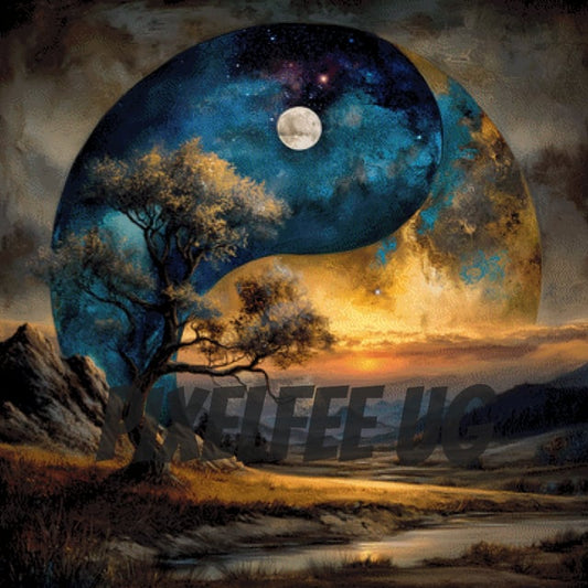 Pixelfee Diamond Painting Ying Yang von Lexxa