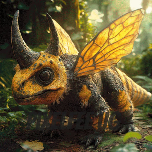 Pixelfee Diamond Painting BumbleDino von Kreativköter