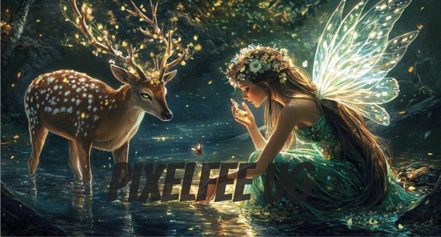 Pixelfee Diamond Painting A quiet moment in the forest #2 von Kreativköter