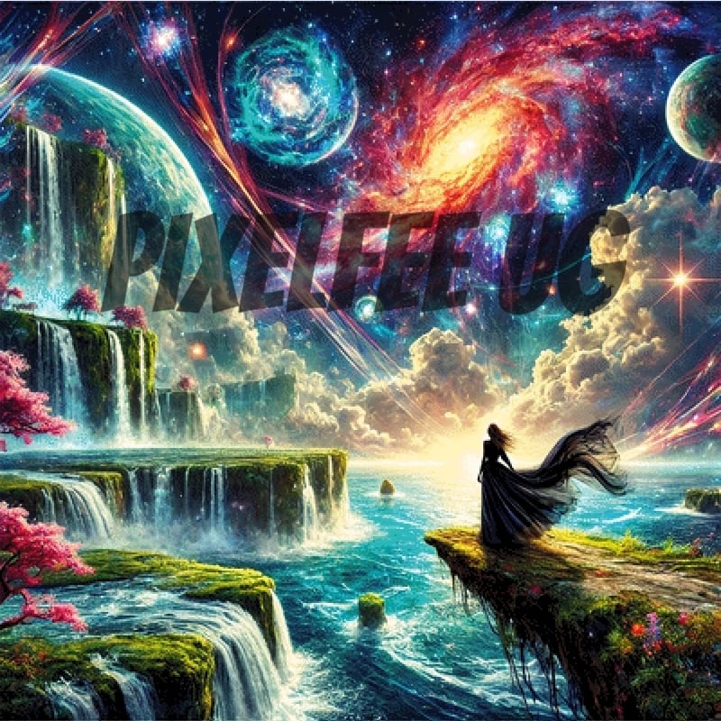 Pixelfee Diamond Painting Asgard von Sandrietta_ai