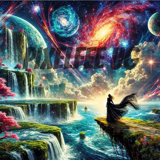 Pixelfee Diamond Painting Asgard von Sandrietta_ai