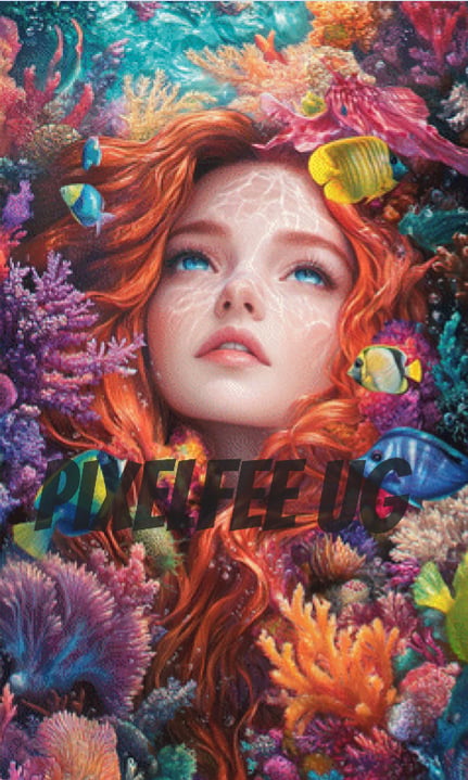 Pixelfee Diamond Painting Under Water von Sandrietta_ai