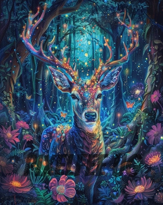 Pixelfee Diamond Painting Magical Forrest von Sandrietta_ai