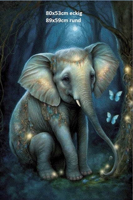 Pixelfee Diamond Painting Morgana 14 Elefant von Morgana.fantasy.ai