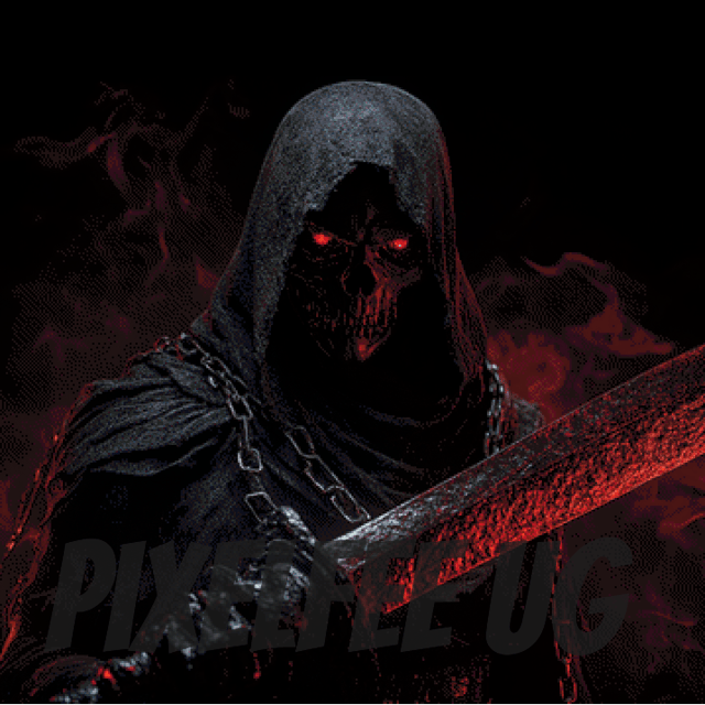 Pixelfee Diamond Painting Dark Reaper von Kreativköter