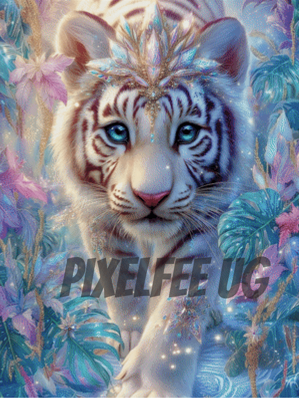 Pixelfee Diamond Painting Violet Whisper von Sandrietta_ai