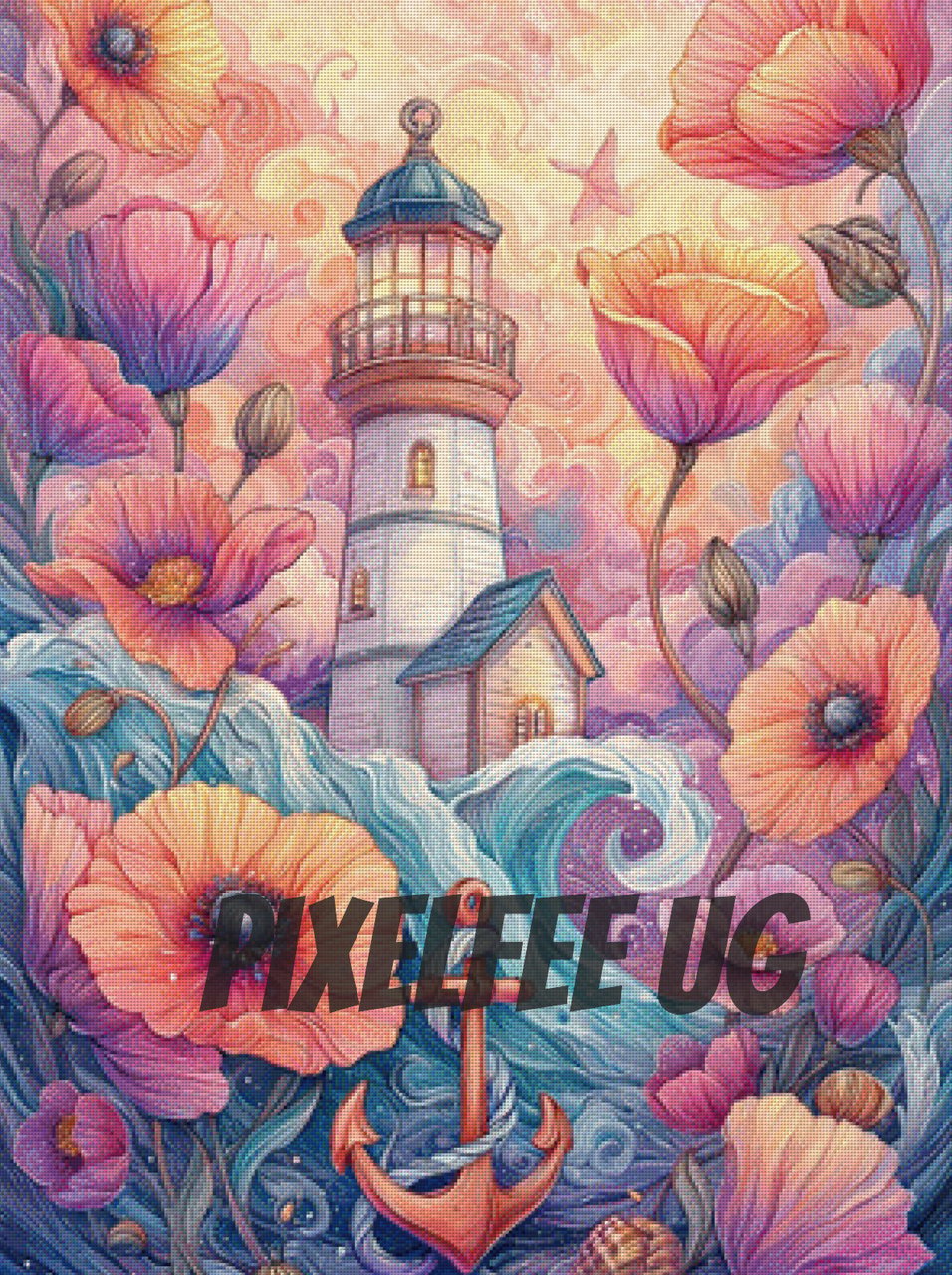 Pixelfee Diamond Painting Leuchtturm der Träume von Sandrietta_ai