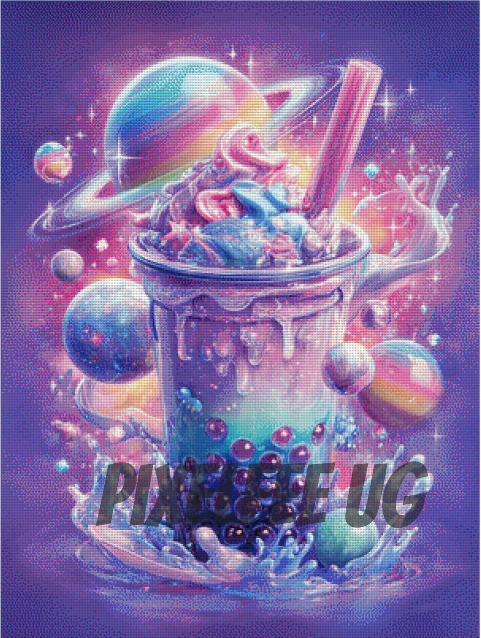 Pixelfee Diamond Painting Cosmic Pearsls von Bex Ai