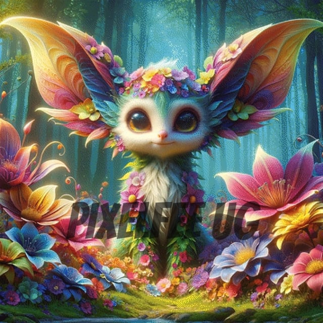 Pixelfee Diamond Painting Waldgeist von Sandrietta_ai