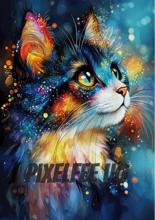 Pixelfee Diamond Painting Aurora Eyes von nadaya_illustration_jp