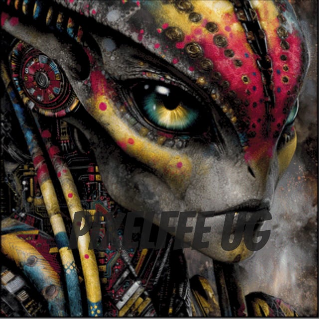 Pixelfee Diamond Painting The Alien von Lexxa