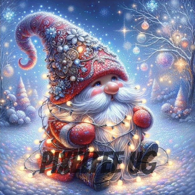 Pixelfee Diamond Painting Little Santa von Sandrietta_ai
