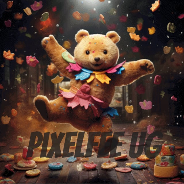 Pixelfee Diamond Painting Teddybeardance von Kreativköter