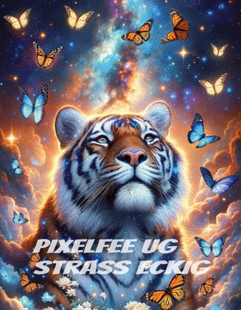Pixelfee Diamond Painting Play with Butterfly´s von Sandrietta_ai