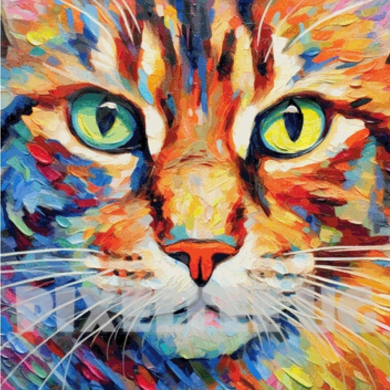 Pixelfee Diamond Painting einfach Tom von Kreativköter