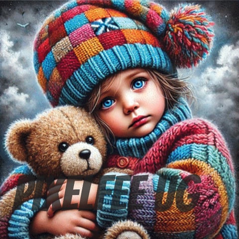 Pixelfee Diamond Painting I miss you von Tante Tati