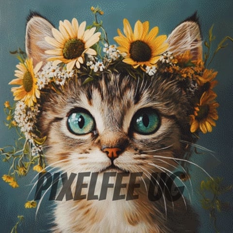 Pixelfee Diamond Painting CuteCat von Kreativköter