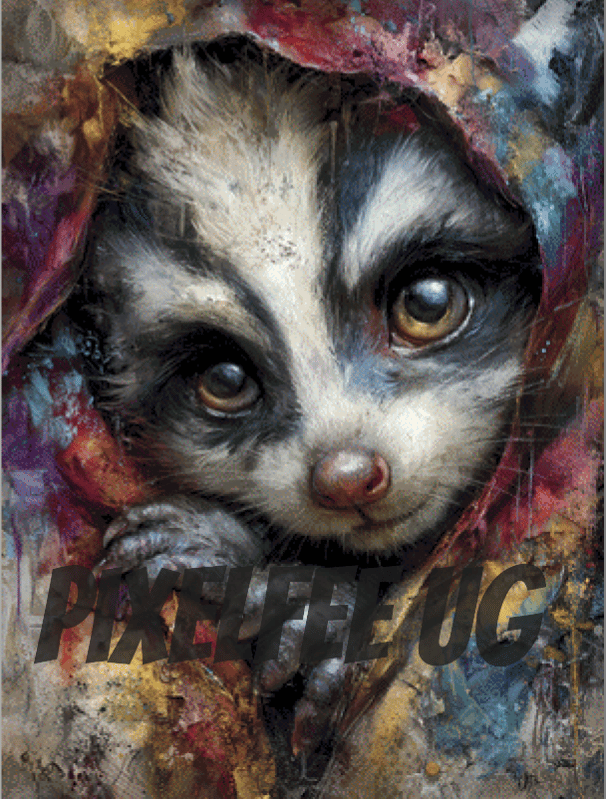 Pixelfee Diamond Painting bavonskunk #3 von Kreativköter