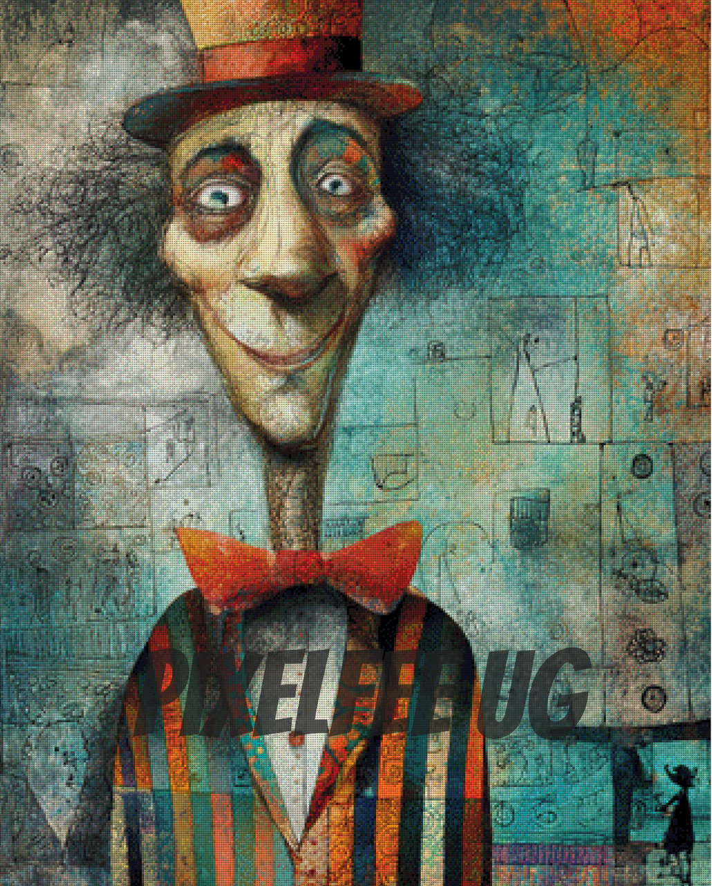 Pixelfee Diamond Painting Mr. Quirky von Kreativköter