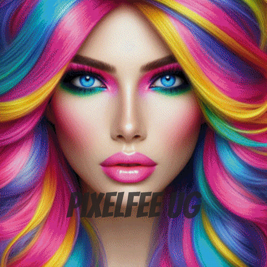 Pixelfee Diamond Painting i love colors von Pears