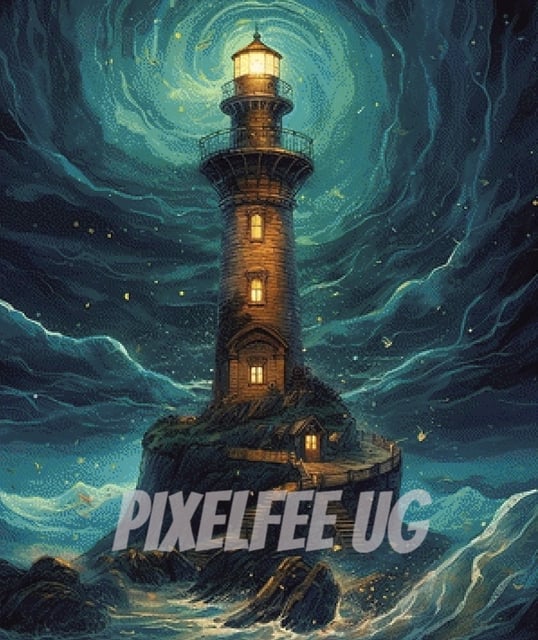 Pixelfee Diamond Painting Stormy Night von Sandrietta_ai